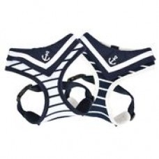 Puppia Adjustable Harness Blue/White L